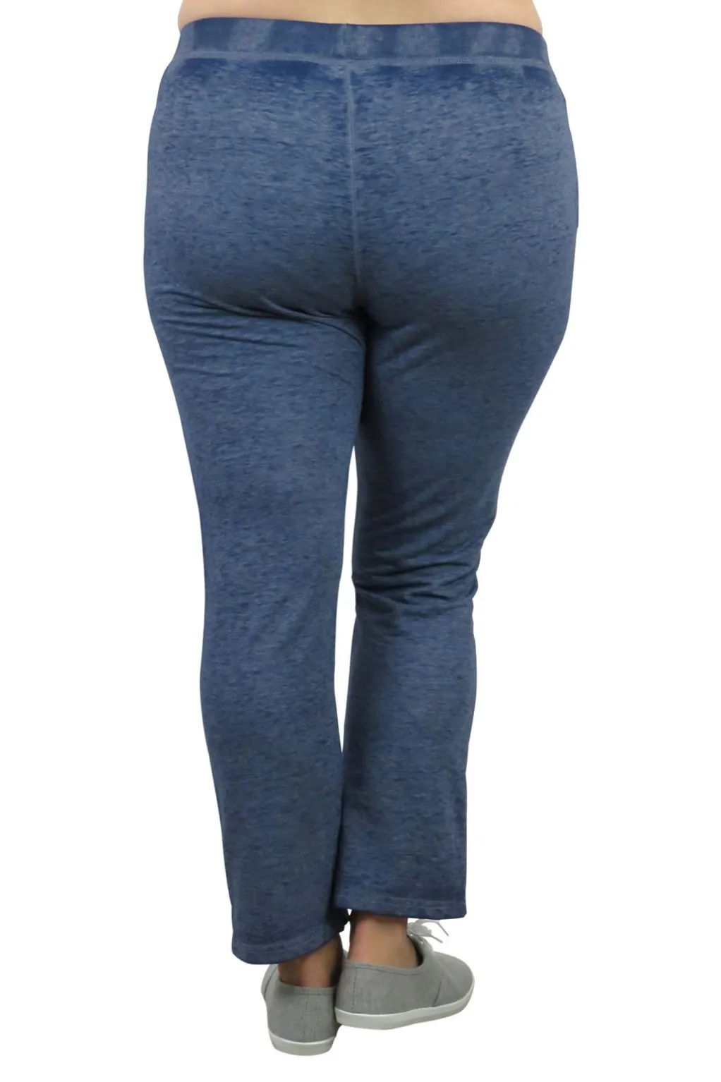 La Cera™ Plus Size Heathered French Terry Pants