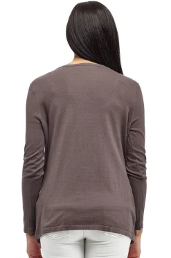 La Cera™ Plus Size La Cera Long Sleeve Waterfall Cardigan
