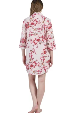 La Cera™ Plus Size La Cera Long Sleeve Nightshirt