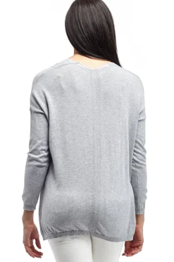 La Cera™ Plus Size La Cera Long Sleeve Pullover Sweater With Pocket