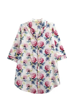 La Cera™ Plus Size La Cera Long Sleeve Nightshirt