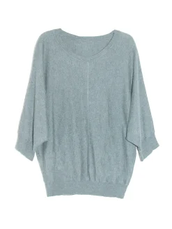 La Cera™ Plus Size La Cera Long Sleeve Pullover Sweater
