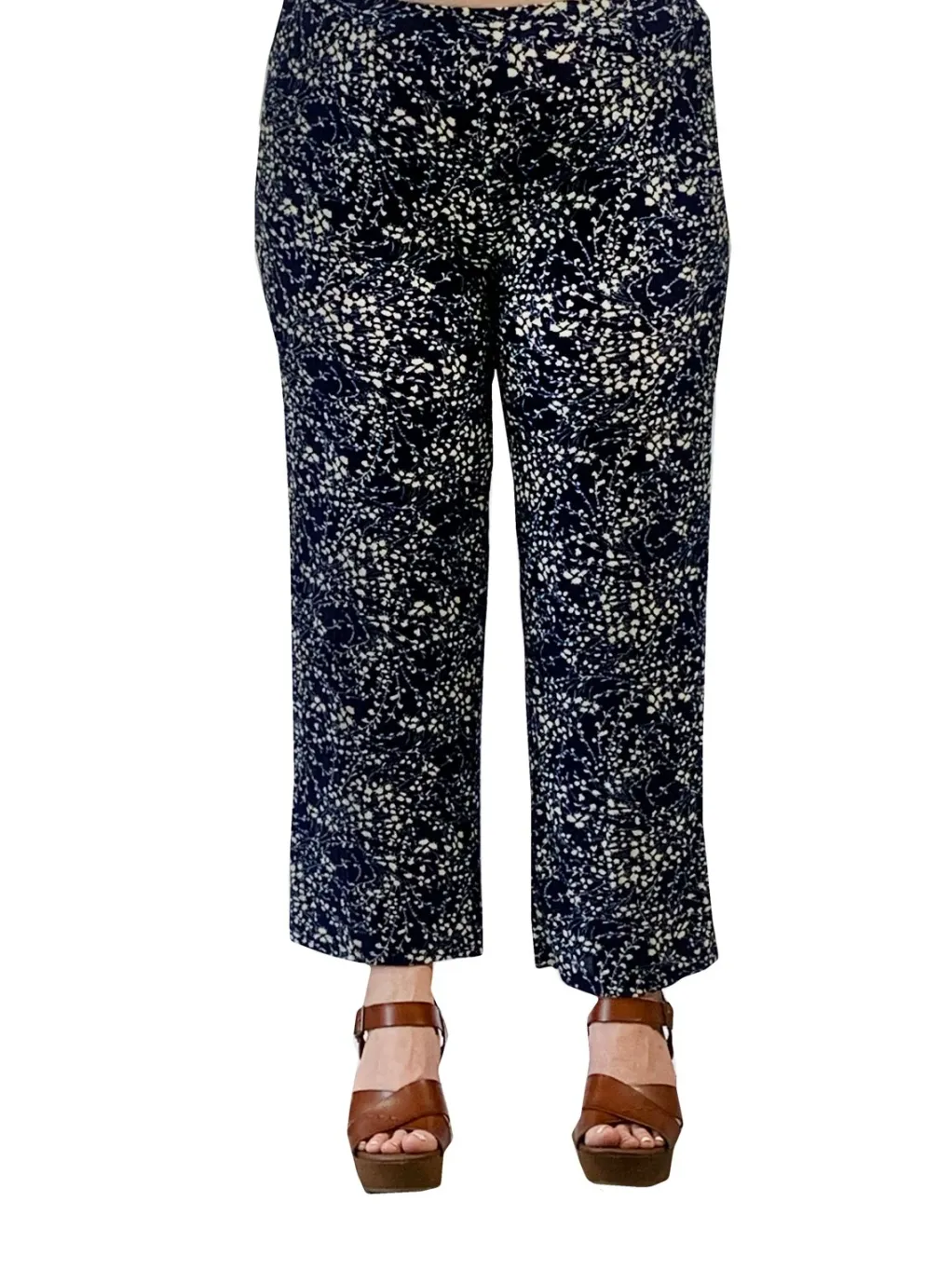 La Cera™ Plus Size La Cera Lucerne Floral Cropped Pant