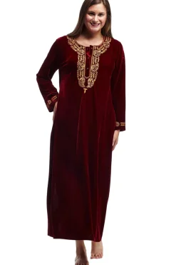La Cera™ Plus Size La Cera Velour Gown