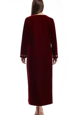 La Cera™ Plus Size La Cera Velour Gown