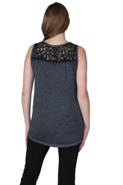 La Cera™ Plus Size Soft & Supple Sleeveless Knit Top