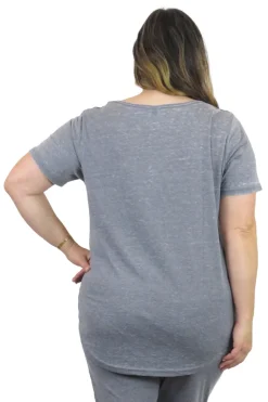 La Cera™ Plus Size Soft & Supple V-Neck Knit Top
