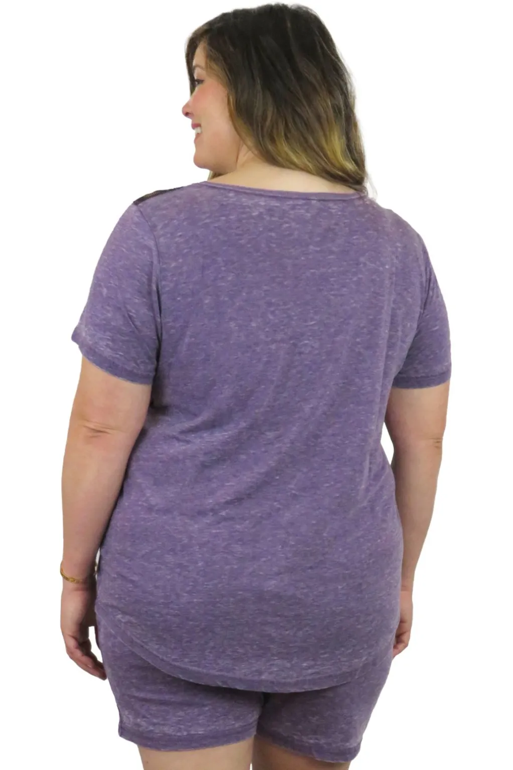 La Cera™ Plus Size Soft & Supple V-Neck Knit Top