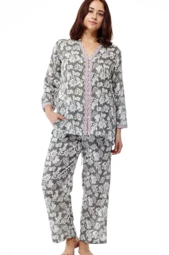 La Cera™ Rayon Floral Plus Size Pajamas