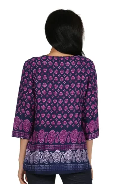 La Cera™ Rayon Print Tunic