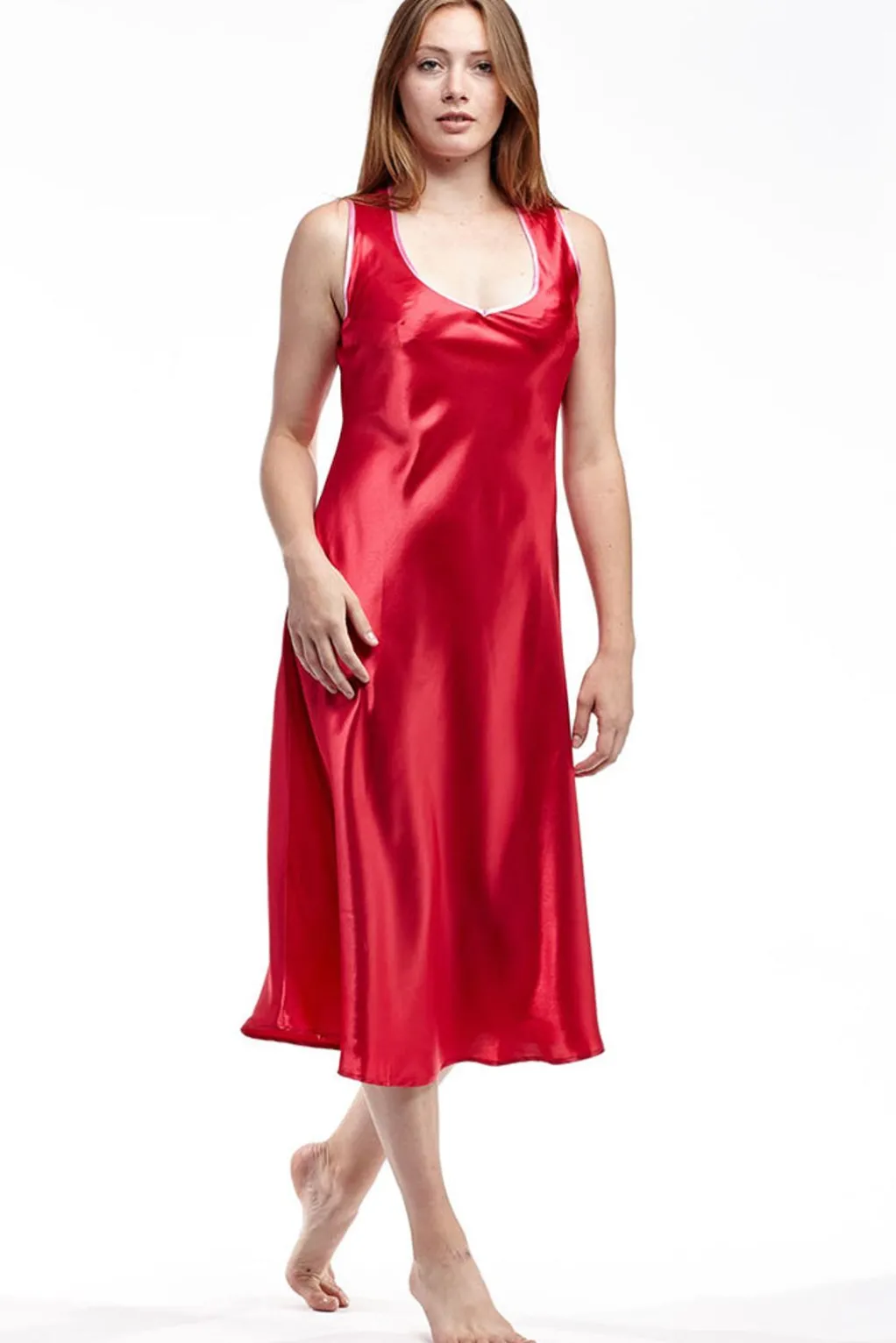 La Cera™ Satin Plus Size Gown