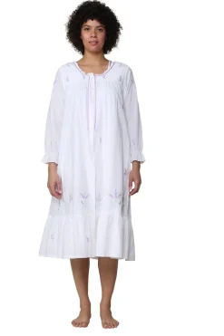 La Cera™ Scoop Neck Embroidered Robe