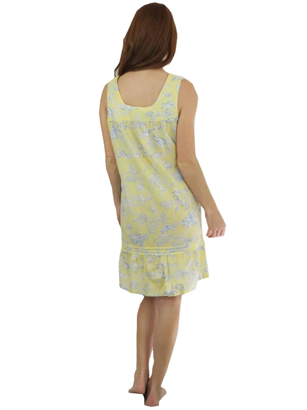La Cera™ Sleeveless French Toile Cotton Chemise