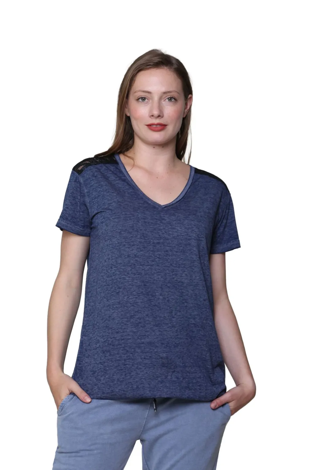 La Cera™ Soft & Supple V-Neck Knit Top