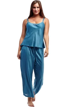 La Cera™ Solid Rayon Pjs