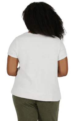 La Cera™ The Comfort Collection Cap Sleeve Plus Size Tee