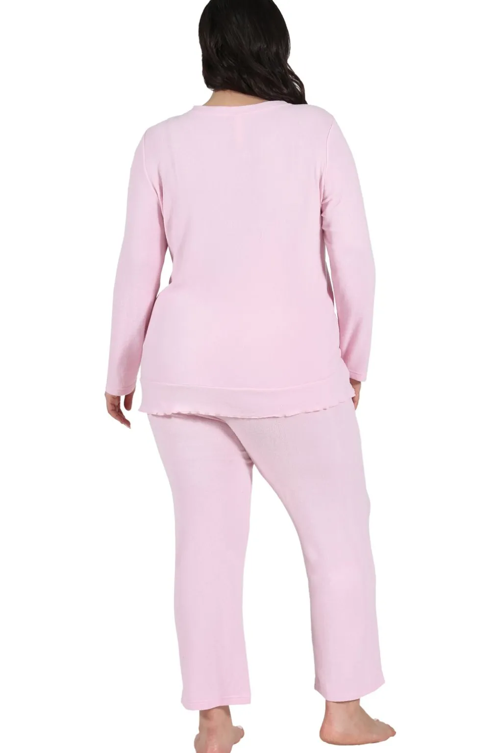 La Cera™ The Comfort Collection Plus Size Snap Pj Set