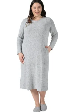 La Cera™ The Comfort Collection Plus Size Snap Gown