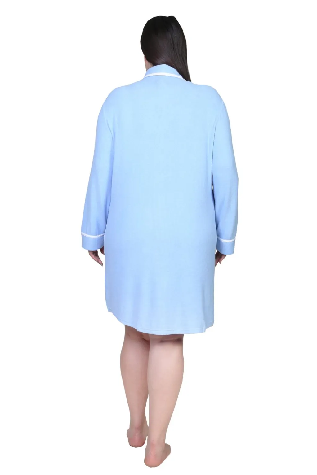 La Cera™ The Comfort Collection Plus Size Tailored Sleep Shirt
