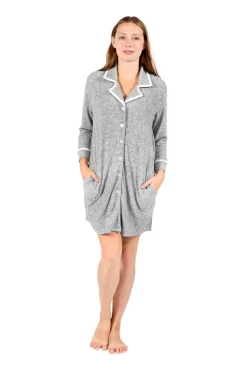 La Cera™ The Comfort Collection Tailored Sleep Shirt